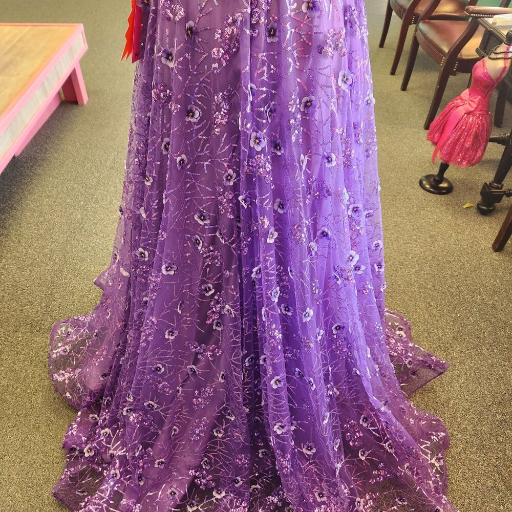 Nina Canacci 7506 Size 2 Purple Prom/Evening Dress - Picture 7 of 8